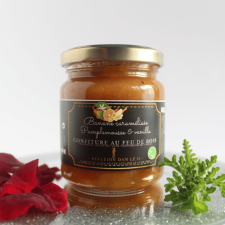 CONFITURE BANANE CARAMELISEE-PAMPLEMOUSSE & VANILLE