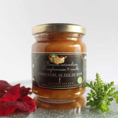 CONFITURE BANANE CARAMELISEE-PAMPLEMOUSSE & VANILLE
