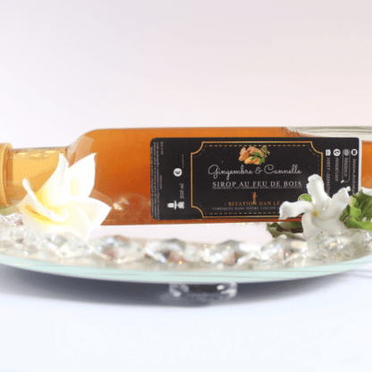 sirop gingembre et cannelle bio et artisanale au feu de bois