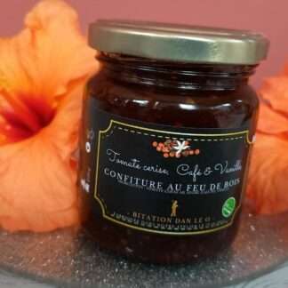CONFITURE AU FEU DE BOIS_TOMATES CERISES - VANILLE & CAFE PAYS