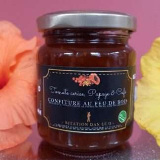 CONFITURE AU FEU DE BOIS_TOMATES CERISES - PAPAYE & CAFE