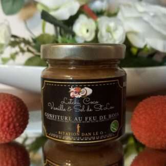 CONFITURE LETCHI, COCO, VANILLE & SEL ST LEU