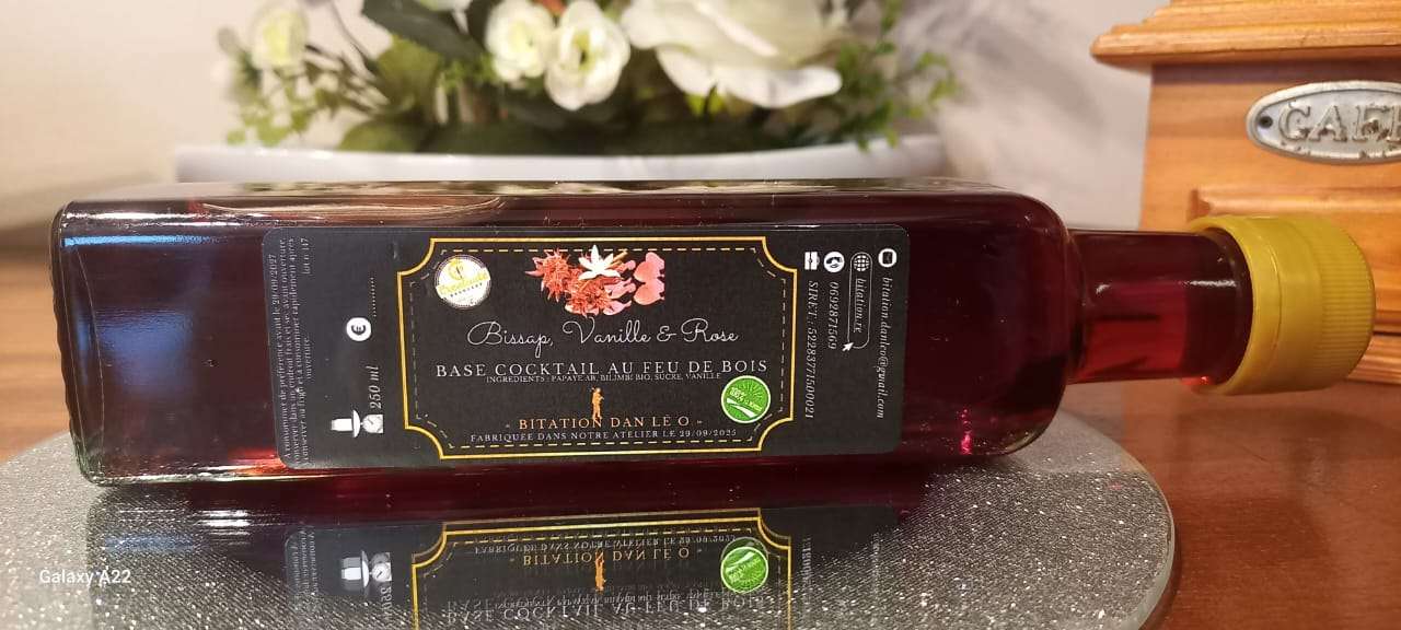 SIROP BISSAP, VANILLE & Rose