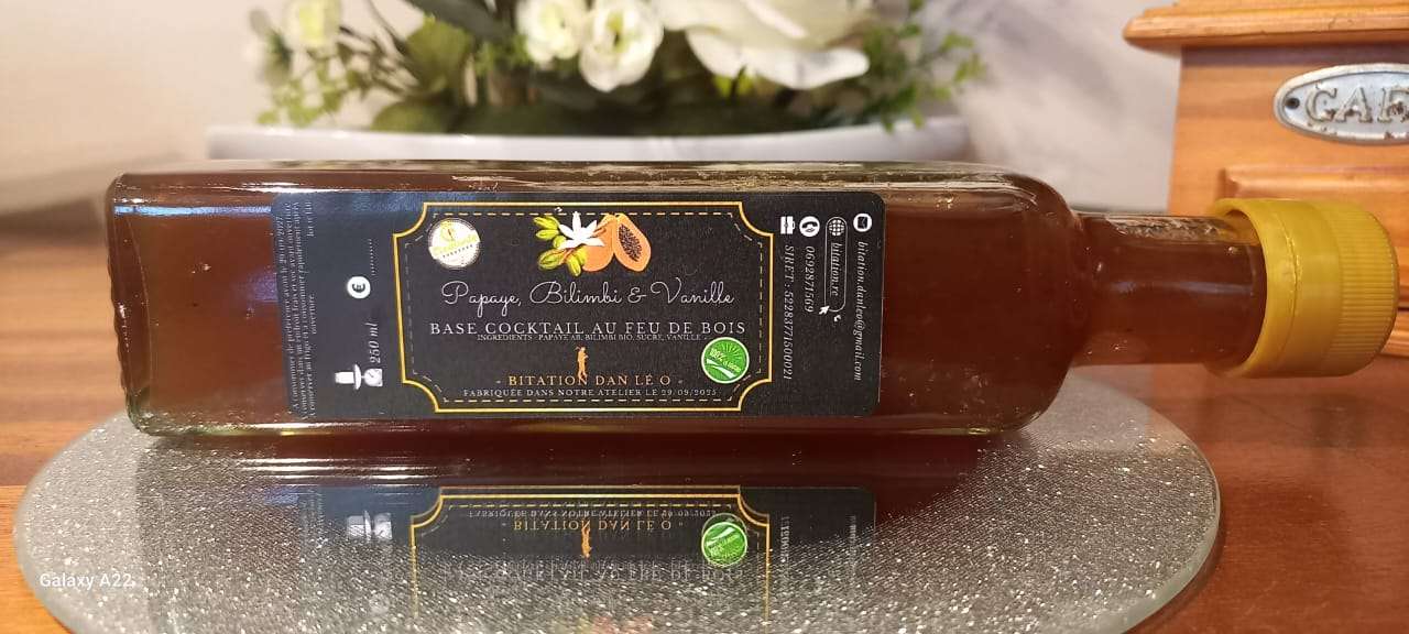 SIROP PAPAYE, BILIMBI & VANILLE