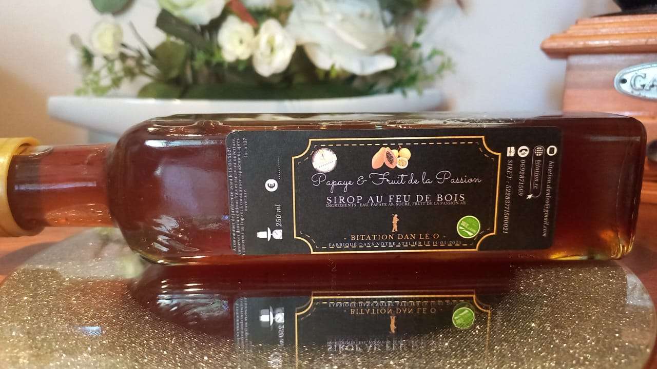 SIROP PAPAYE & FRUIT DE LA PASSION